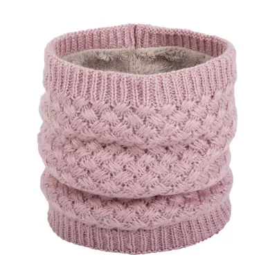 Produktbild von ALSTER HERZ ® Warmer Loop Schal, Halswärmer, Strickmuster, Schal für Outdoor Sport, Damen Herren, A0323 Rosa