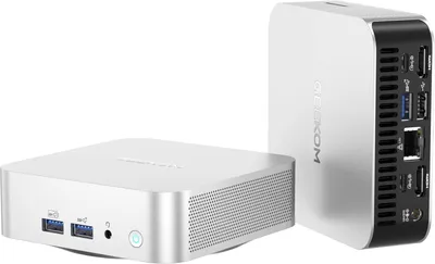 Zdjęcie produktu dla GEEKOM A6 Mini PC, AMD Desktop PC, Wi-Fi 6E Mini Computer, 16GB+1TB Windows 11 Mini Computer W-11 Pro dla domu i biura, Quad-Display AMD Ryzen 7 6800U