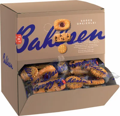 Obrázok produktu pre Bahlsen sušienky sladké trio sušienok 150 ks v pultovom dávkovači