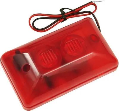 Produktbild von 12V 108dB Alarmsirene Alarm Sirene mit LED Blitzlicht Signalgeber Alarmanlage