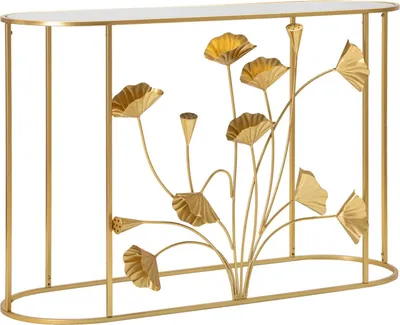 Produktbild von Konsole Flow 40 x 120 x 80 cm Metall MDF Gold