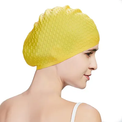 Obrázok produktu pre Unisex plavecká čiapka, vodeodolná, s protišmykovým silikónom, univerzálna veľkosť, vhodná na plávanie a šport