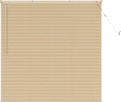 Produktbild von vidaXL Jalousie Hellbraun mit Muster 150 x 160 cm 25 mm PVC