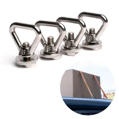 Obrázok produktu pre 040Parts Upevňovacie oká z nehrdzavejúcej ocele sada 4 ks pre strešné nosiče s C-profilom pre VW T5 T6 T6.1