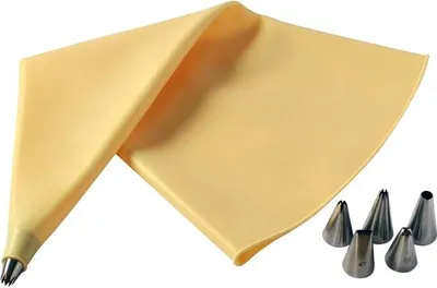 Obrázek produktu pro Zdobící sáček, silikon + 6 trysek