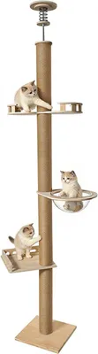 Imagen del producto de Kratzbaum con altura ajustable, de 255 a 265 cm, ideal para gatos