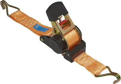 Obrázek produktu pro Upínací popruh s ráčnou + 2 háčky 450 cm 750 kg samonavíjecí