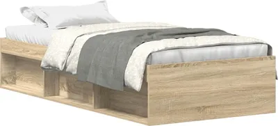Obrázek produktu pro vidaXL Bettgestell Sonoma-Eiche 90x190 cm