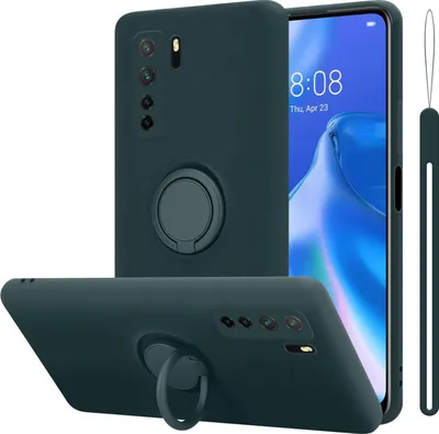 Produktbild von Cadorabo Hülle für Huawei NOVA 6 SE / P40 LITE / NOVA 7i Schutz Hülle in Grün Handyhülle TPU Etui Case Cover