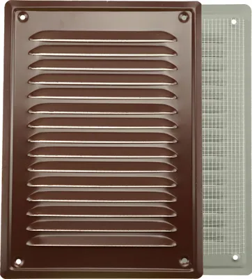 Produktbild von Metallbelüftungsgrill 14X21 Cm FEINZ Robust Und Langlebig Ideal Für Kamine Braun