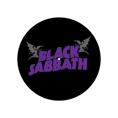 Produktbild von Black Sabbath - Podložka pod gramofon, Cross Logo 2-Pack RO11608 (jedna velikost) (černá)
