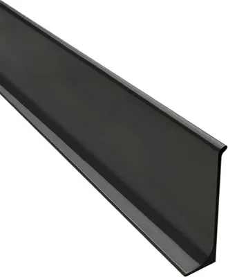 Produktbild von Alu Sockelleiste Fußbodenleisten eloxiert matt L200cm H60mm schwarz 200cm