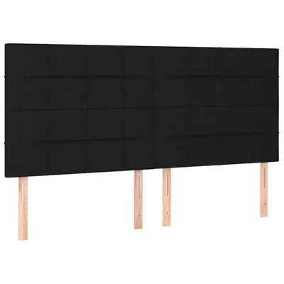 Produktbild von Kopfteil Schwarz 200 x 5 x 118/128 cm Stoff