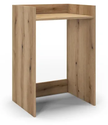 Produktbild von regalik Waschmaschinenumbauschrank mit Sperrholz und Ablage – Waschmaschinen und Trockner Schrank 90x65x54 cm - Waschmaschinenschrank mit Regalboden, Platzsparendes Badezimmermöbel, Evoke Oak