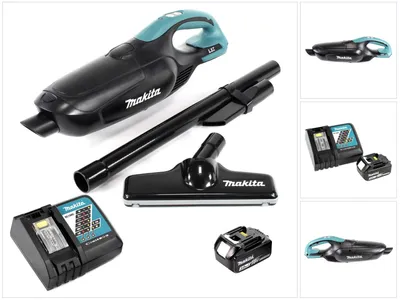 Obrázek produktu pro Akumulátorový vysavač Makita DCL 182 RF1 B 18 V černý + 1x akumulátor 3,0 Ah + nabíječka