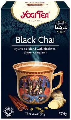 Obrázek produktu pro Yogi Tea® Black ChaiAjurvédský černý čaj zázvor, skořice (17ks), 43318