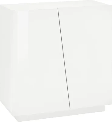 Produktbild von Schuhschrank >Viterbo< in Weiß-Hochglanz - 79,2x86x38cm (BxHxT)