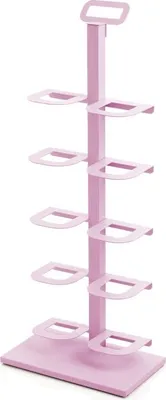 Produktbild von DON HIERRO - Schuhregal TIDY, schmales Metallregal für 5 Paar Schuhe, ideal für Flur und Schrank