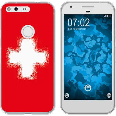 Produktbild von PhoneNatic Case kompatibel mit Google Pixel Silikon-Hülle WM Schweiz M10