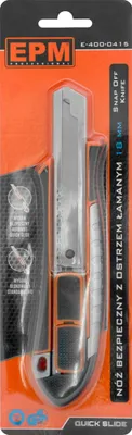 Produktbild von Messer, Abbrechklinge, Aluminium, Sicherheitsmesser 18 Mm - E-400-0415