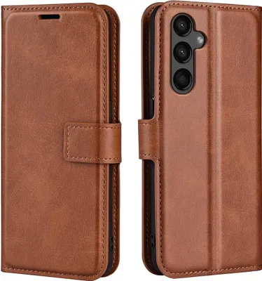 Produktbild von Samsung Galaxy A15 Hülle - Coverup Deluxe Klapphülle - Dunkelbraun