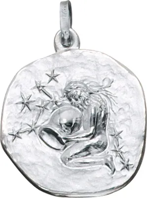 Produktbild von JOBO Anhänger Sternzeichen Wassermann 925 Sterling Silber rhodiniert teilmattiert