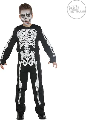 Produktbild von PxP 125971 - Szkieletowy chłopiec - kostium karnawałowy na Halloween - rozmiar 116
