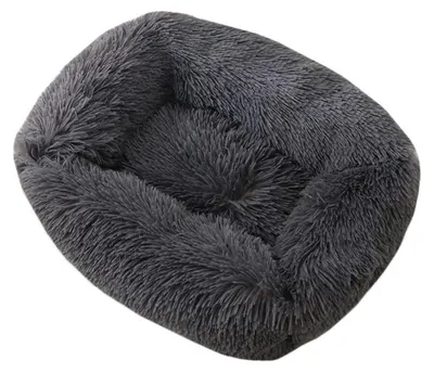Immagine prodotto di Cuccia per animali domestici, tappetino in peluche, grigio, taglia L