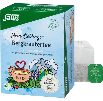 Productafbeelding van Salus, mijn favoriete biologische bergbessen-thee, 40 filterzakjes