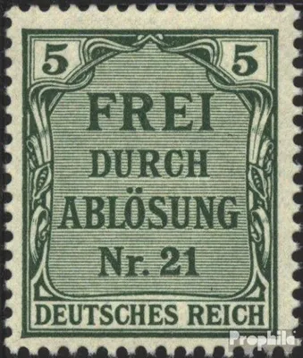 Produktbild von Briefmarken Deutsches Reich 1903 Mi D3 postfrisch Preußen/Inschrift