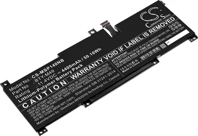 Produktbild von TECHTEK Laptop Akkus Kompatibel mit [MSI] GSP14, Modern 14 B10M(MS-14D1), Modern 14 B10RAS(MS-14D1), Modern 14 B10RASW-053FR, Modern 14 B10RASW-054FR