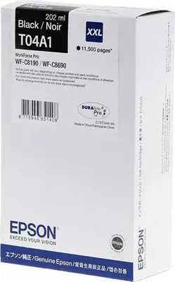 Produktbild von Epson C13T04A14N, Ultra hohe Rendite, Schwarz, 1 Stück(e), 11500 Seiten, Einzelpackung