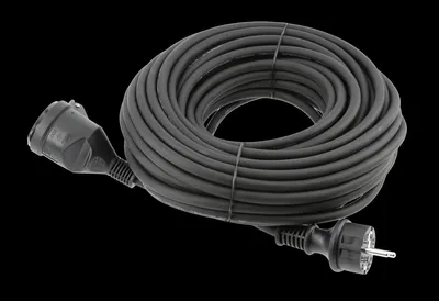 Image de Câble de rallonge pour abri de jardin 30m 3x1,5 noir