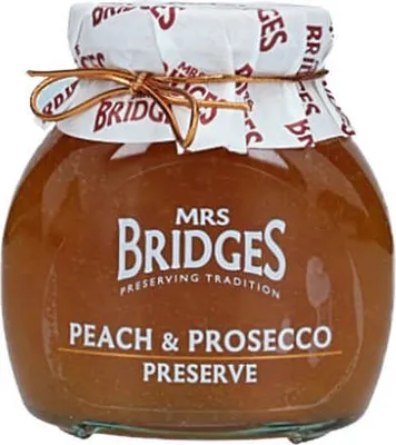 Produktbild von Mrs Bridges Pfirsichkonfitüre mit Prosecco 340g