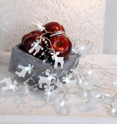Produktbild von Best Season LED-Lichterkette "Felt Elk" 30teilig Kabel: transparent, LED c/w, Timer, 1,75 m, Batter, 726-28