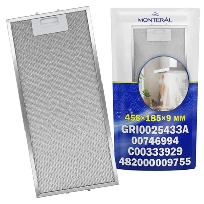 Zdjęcie produktu dla Solidchoice - Metalowy filtr do okapu o wymiarach 458 x 185 x 9 mm