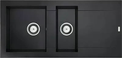 Produktbild von Einbauspüle Dukkah, 105 x 50 cm, schwarz