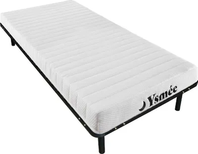 Produktbild von Matratzen-Lattenrost-Set - 90 x 190 cm - Kaltschaummatratze - 7 Zonen - Stärke 12 cm - STELO von YSMÉE