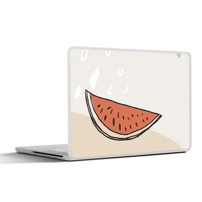 Produktbild von MuchoWow® Laptop Aufkleber Sticker Cover Sommer - Melone - Rot 30x22 cm - Laptop-Sticker
