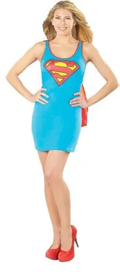 Produktbild von Supergirl Kleid für Damen blau, Größe:S