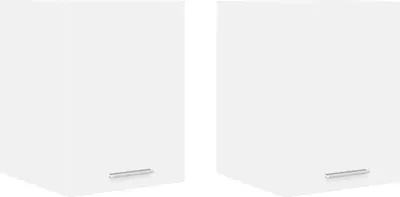 Imagen del producto de vidaXL Armario de pared, 2 unidades, blanco, material de madera