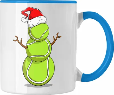 Produktbild von Trendation - Tennis Weihnachten Tasse Geschenk Tennisspieler Geschenkidee Trainer Coach (Blau)