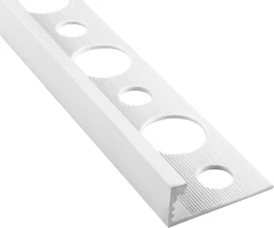 Produktbild von 10x PVC L-Profil Fliesenschiene Fliesenprofil Kunststoff Schiene weiß L270cm 8mm