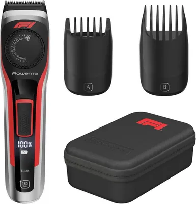 Produktbild von Rowenta Formula 1® TN384M, Schwarz, Rot, 0,5 mm, 2 cm, 3,9 cm, 0,5 mm, Edelstahl/Titan