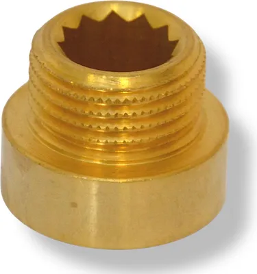 Produktbild von Hahnverlängerung Gewindefitting Anschluss Verlängerung Messing Fitting 1/2" 10 mm