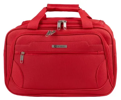 Produktbild von rote Stoff-Reisetasche, Handgepäck, 40x20x25cm