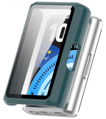 Immagine prodotto di Custodia per smartwatch + vetro protettivo per Huawei Band 11 Pro / 11 Pro NFC, colore verde