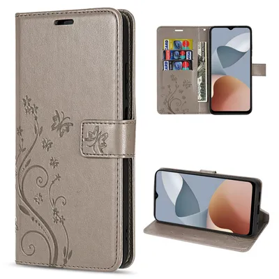 Produktbild von Hülle für ZTE Blade A54 Handy Tasche Handyhülle Wallet Case Klapphülle Flip Case Grau