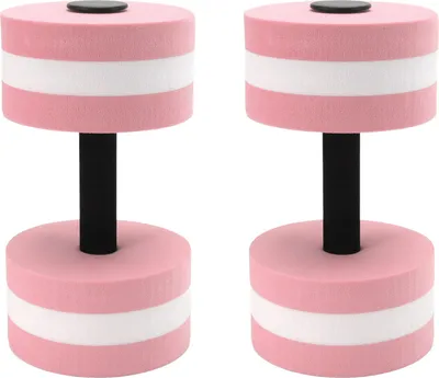 Immagine prodotto di 2 PCS EVA acqua galleggiante manubrio esercizio yoga acqua schiuma manubrio strumento di fitness per uomini donne bambini (rosa)