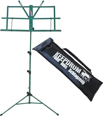 Obrázek produktu pro keepdrum MUS2GR notový stojan zelený s taškou